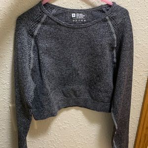 Womens seamless long sleeve workout top